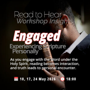 John will be hosting a free workshop titled “Read to Hear God Speak.” This workshop builds on what has already been shared and takes it into a practical, lived experience.
