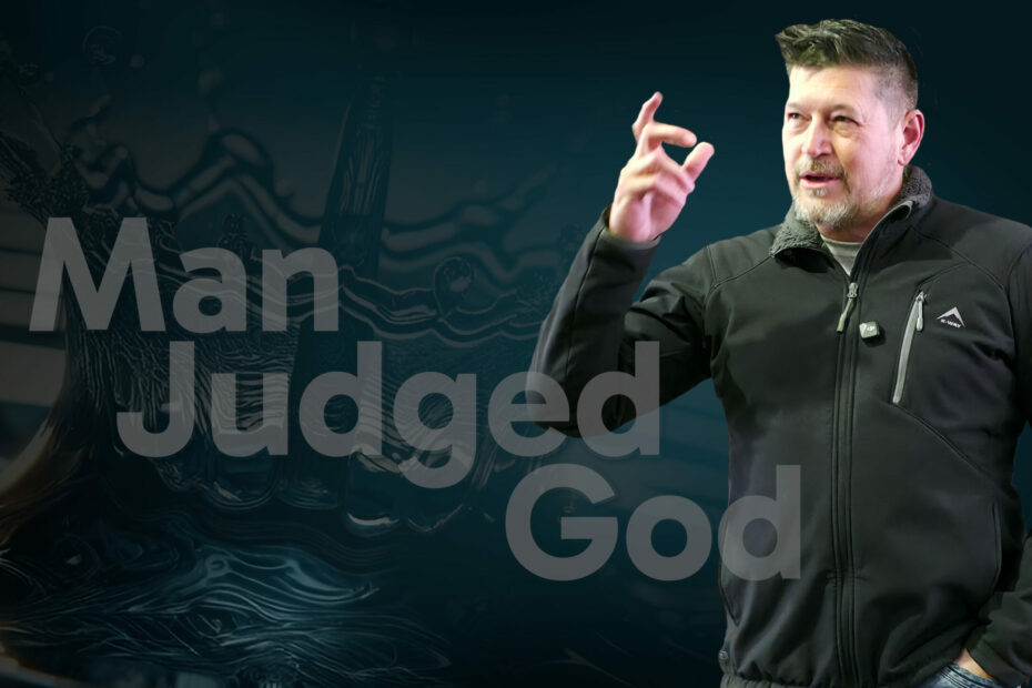 Pastor John Veitch preaching the Holy Water sermon about living water, the Holy Spirit, and God's gift of life through Jesus Christ.