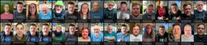 A grid of multiple video thumbnails arranged in two horizontal rows, featuring close-ups of various individuals speaking directly to the camera, representing the collection of daily devotional videos for the "31 Days in Proverbs" series.